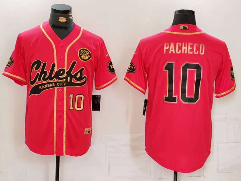 Men Kansas City Chiefs #10 Pacheco Red Three generation joint name 2024 Nike Limited NFL Jersey style 2->kansas city chiefs->NFL Jersey